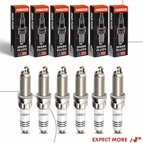 A-Premium Iridium Platinum Spark Plugs Compatible with Audi Q7, A6 allroad, A6 Quattro, A7 Sportback, Q8, A8 Quattro, RS5 Sportback, S4, S5 Sportback, S6 & Porsche Cayenne, Macan, 2.9L 3.0L, Pack of 6 in Saudi Arabia