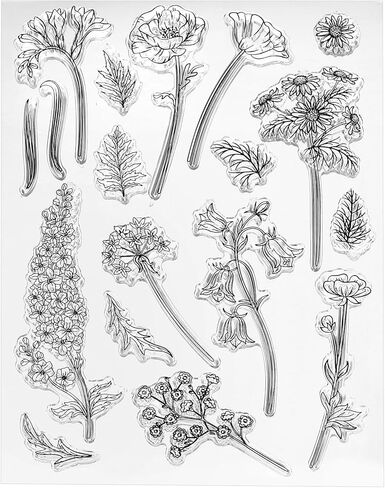 PATIKIL Transparent Silicone Stamps, 1 Pcs T1805 Dandelion Clear Stamps for Card Making Decoration DIY Scrapbooking Embossing Album Decor Craft, Clear in Saudi Arabia