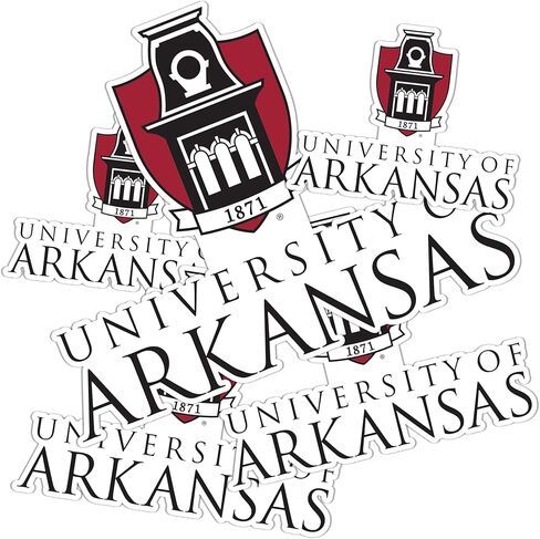 Desert Cactus University of Arkansas Razorbacks U of A Hogs Stickers Vinyl Decals Laptop Water Bottle Car Scrapbook T3 (Type 3-1) in Kuwait