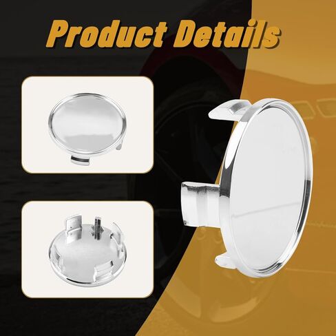 4Pcs 3.31in / 84mm Car Wheel Center Caps for 6030K85 CLG325 Chrome Outer 3.31 in, Inner 3.13 in Snap-On Hub Caps in Saudi Arabia