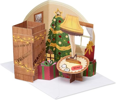 American Greetings Magic Moments A Christmas Story Pop Up Christmas Card (A Real Winner) in Saudi Arabia