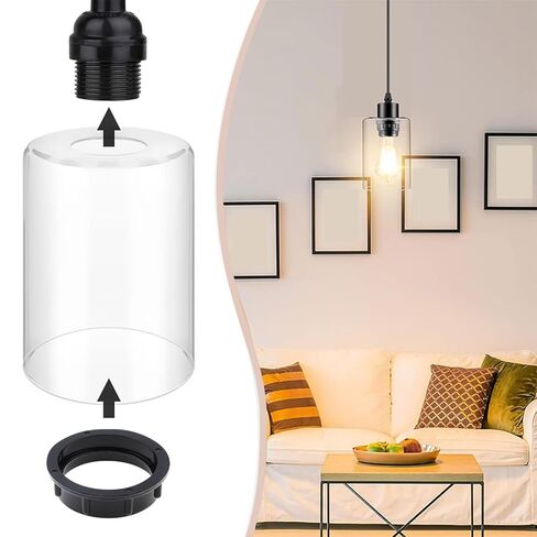 4 Pack Light Socket Rings, White Aluminum Threaded Lamp Shade Ring for Medium Base E26 Sockets with Diameter of 1-1/2 Inches, Retainer Rings for Light Fixture in Kuwait