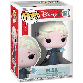 فانكو بوب! ديزني: Princess Holiday - Elsa - Frozen - مجسم من الفينيل قابل للتجميع - فكرة هدية - بضائع رسمية - ألعاب للأطفال والكبار - محبو Disney/Pixar - مجسم نموذجي لهواة الجمع والعرض in Kuwait