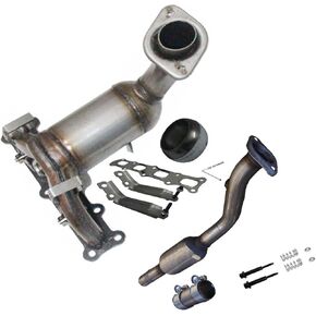 Excel Exhaust Catalytic Converters - Direct Fit Catalytic Converter Replacement/Compatible for Jeep Patriot 2007 2008 2009 2010 2011 2012 2013 2014 2015 2016 2017, 2.4L Front & Rear - EPA Compliant in Kuwait