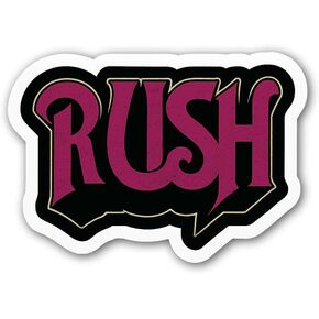 قطعتان (قطعتان) ملصق Rush مقاس 3 و5 بوصات، ملصقات فينيل مقاومة للماء للعديد من الأغراض مثل السيارات والشاحنات وأجهزة الكمبيوتر المحمولة والهواتف والنوافذ والمزيد in Kuwait