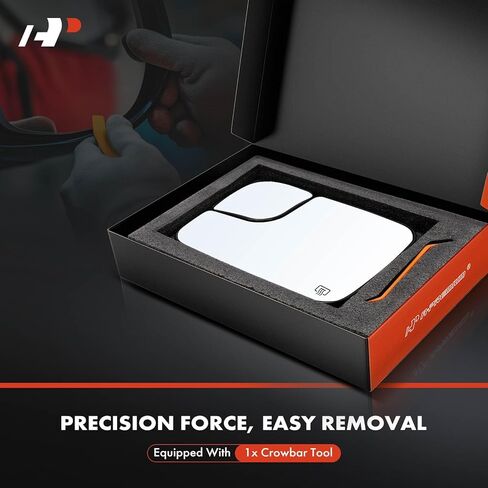 A-Premium Front Left Driver Side Heated Mirror Glass with Backing Plate Compatible with Dodge Ram 1500 2500 3500, 2005 2006 2007 2008 2009 - Exterior Side View Flat Mirror, Replace # 5161011AA in Saudi Arabia