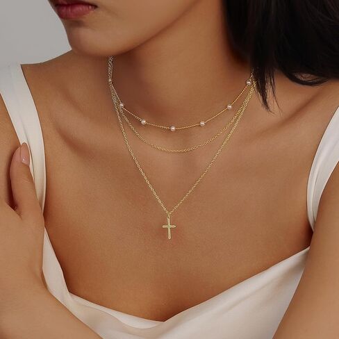 Evabelle Pearl Necklace Enamel Vintage Butterfly Necklace Dragonfly Leaf Flower Gold Necklace for Women 14K Gold Plated Cubic Zirconia Choker Necklace Pendant Halloween Christmas Earrings Jewelry Gifts Birthday Anniversary in Kuwait