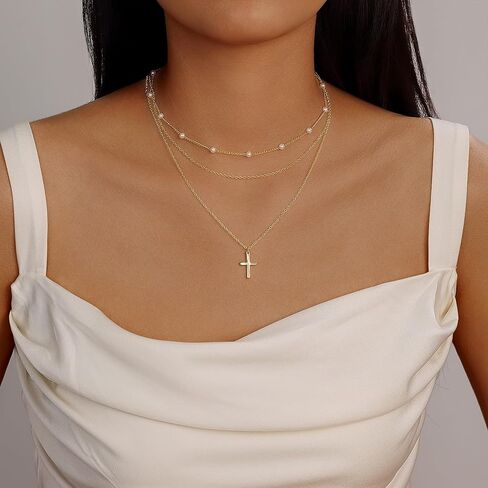 Evabelle Pearl Necklace Enamel Vintage Butterfly Necklace Dragonfly Leaf Flower Gold Necklace for Women 14K Gold Plated Cubic Zirconia Choker Necklace Pendant Halloween Christmas Earrings Jewelry Gifts Birthday Anniversary in Kuwait