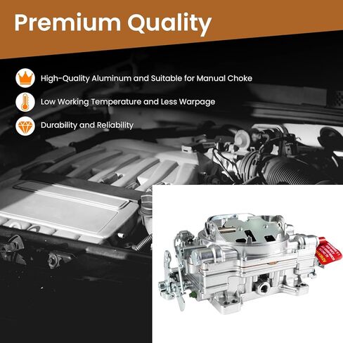 1905 Carburetor Replacement for AVS2 Series 650 CFM Square Bore 4 Barrel Manual Choke in Saudi Arabia