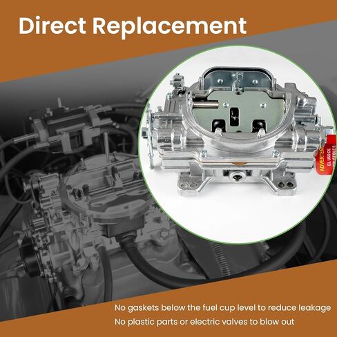 1905 Carburetor Replacement for AVS2 Series 650 CFM Square Bore 4 Barrel Manual Choke in Saudi Arabia