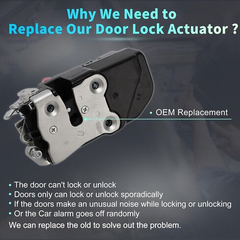 X AUTOHAUX Replacement Front Right Passenger Side Power Door Lock Actuator Motor for Jeep Grand Cherokee 99-04 Door Latch Actuator Assembly No.55135606AB Black in Saudi Arabia