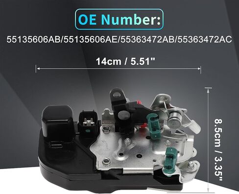 X AUTOHAUX Replacement Front Right Passenger Side Power Door Lock Actuator Motor for Jeep Grand Cherokee 99-04 Door Latch Actuator Assembly No.55135606AB Black in Saudi Arabia
