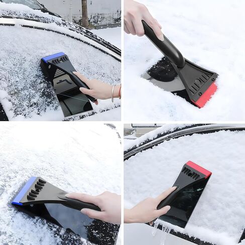 Car Windshield Ice Scraper, Vehicle Window Snow Sweeper to Remove Ice, Frost, Automotive Windshield Frost Removal Tool with Ergonomic Handle, Universal for Truck SUV Van (Blue) in Kuwait