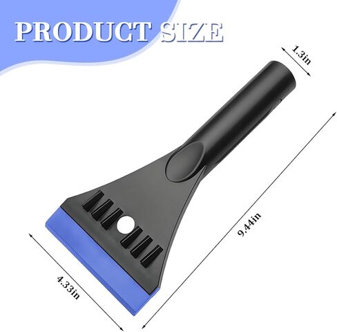 Car Windshield Ice Scraper, Vehicle Window Snow Sweeper to Remove Ice, Frost, Automotive Windshield Frost Removal Tool with Ergonomic Handle, Universal for Truck SUV Van (Blue) in Kuwait