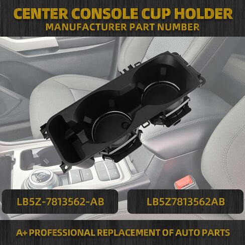 حامل أكواب وحدة التحكم المركزية من داسبيكان مع شحن لاسلكي متوافق مع Ford Explorer 2020-2024 يستبدل # LB5Z-7813562-AB LB5Z7813562AB مع قواعد الأكواب in Saudi Arabia