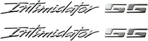 2Pcs Intimidator SS Emblems 3D Domed Badge Truck Decal Sticker Compatible with Chevy Silverado 88980874 (Glossy Black) in Saudi Arabia