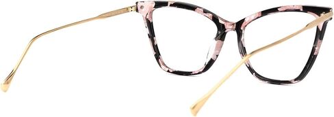 Zeelool Oversized Blue Light Blocking Glasses for Women, Butterfly Glasses Frame Eyeglasses with Clear Lenses Hilary FX0206 in Kuwait