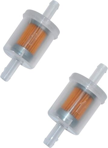 HQRP 2 Pack 691035 Fuel Filter Compatible with Kawasaki 4129 493629 5065 49019-0014 49019-0027 49019-0707 49019-7001 49019-7005 12hp 17.5hp 27hp 35hp Engines, 40 Micron 1/4" Inline Fuel Filter in Saudi Arabia