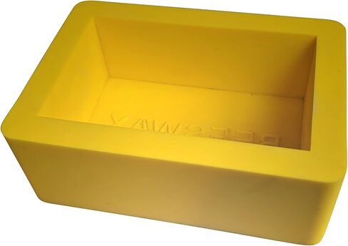 2lb Silicone Beeswax Mold - Makes A 2 Pound Block with The Word "Beeswax" Embossed in Saudi Arabia