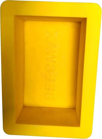 2lb Silicone Beeswax Mold - Makes A 2 Pound Block with The Word "Beeswax" Embossed in Saudi Arabia