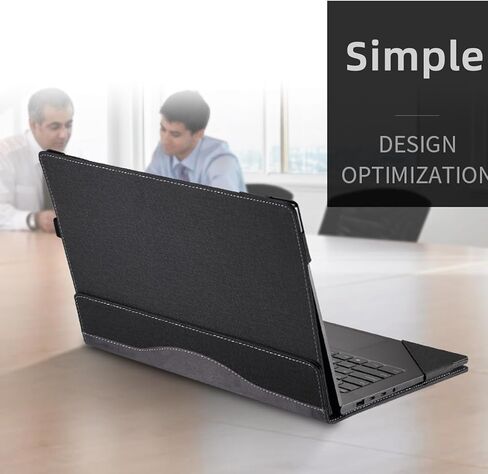 غطاء كمبيوتر محمول لجهاز Lenovo Slim 7i (14 بوصة Intel) كمبيوتر محمول (14 بوصة Intel) حافظة شاملة مضادة للسقوط مقاس 14 بوصة غطاء جيب داخلي من جلد البولي يوريثان (رمادي) in Saudi Arabia