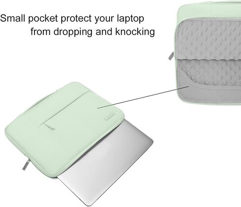 حافظة MOSISO متوافقة مع جهاز MacBook Pro مقاس 14 بوصة إصدار 2021 2022 A2442 M1، حقيبة متعددة الوظائف وغطاء صلب من البلاستيك وغطاء حماية للوحة المفاتيح وشاشة وحقيبة تخزين، أخضر المن in Saudi Arabia