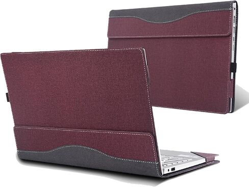 Laptop Case for Dell Pro 14 Plus PB14250 14" All Inclusive Drop Case PU Leather Inside Pocket Cover (Dark Gray) in Saudi Arabia