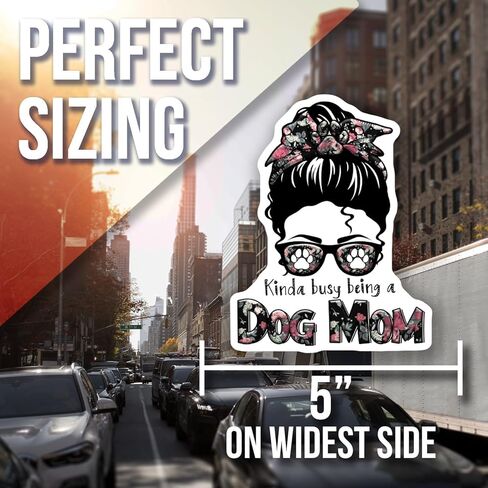 Kinda Busy Being A Dog Mom Magnet - Funny Dog Lover Gift - Dog Mom Gift - Pet Lover Home Decor - Cute Fridge Magnet - Dog Mom Accessories - 5" Vinyl Sticker - Car Magnet - Made in USA - AAMT1925 in Kuwait