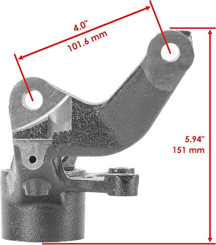 Caltric Front Left and Right Wheel Knuckle Compatible with Yamaha Rhino 450 YXR450F 4X4 2006 2007 2008 2009 in Saudi Arabia