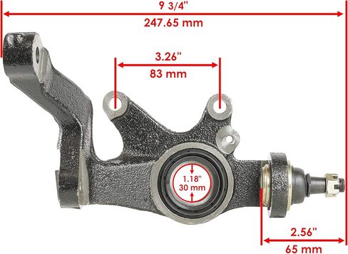 Caltric Front Left and Right Wheel Knuckle Compatible with Yamaha Rhino 450 YXR450F 4X4 2006 2007 2008 2009 in Saudi Arabia