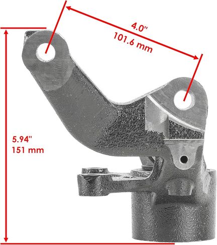 Caltric Front Left and Right Wheel Knuckle Compatible with Yamaha Rhino 450 YXR450F 4X4 2006 2007 2008 2009 in Saudi Arabia