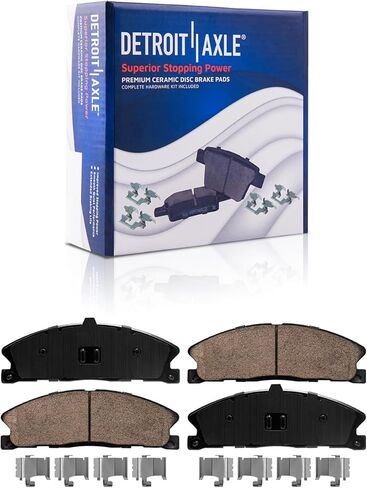 Detroit Axle - Brake Kit for Ford Explorer Flex Lincoln MKT MKS Brakes Rotors Ceramic Brake Pads Front and Rear Replacement: 13.86" inch Front Rotor and 13.58" inch Rear Rotor in Saudi Arabia
