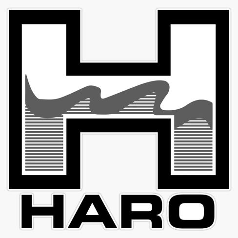 Haro BMX 1982 جيرسي أسود رمادي نافذة زجاجة ماء ملصقات للسيارة متعددة الأشكال ملصق مائي 5" in Saudi Arabia
