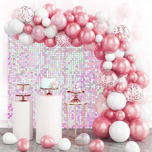Black Shimmer Wall Backdrop,Shiny Sequins,24PCS Sequins Backdrop Decoration Panels, Glitter Bling Photo Background Decorations for Birthday Party Wedding Engagement Anniversary Graduation in Saudi Arabia