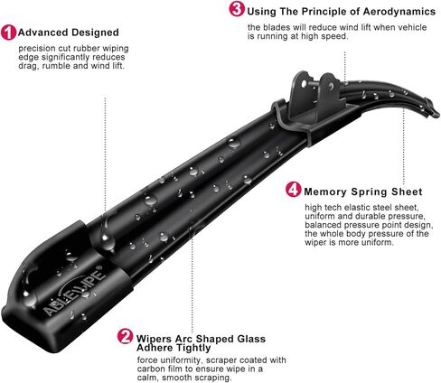 Windshield wiper baldes, 26" + 18" Beam Wiper Windshield Wiper Blades NO. 22J18 (Set of 2) in Kuwait
