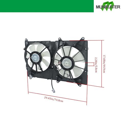 munirater Radiator Cooling Fan Iron Replacement for High-Lander 2001-2003 Replacement for RX300 2001-2003 in Saudi Arabia