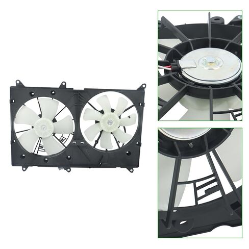 munirater Radiator Cooling Fan Iron Replacement for High-Lander 2001-2003 Replacement for RX300 2001-2003 in Saudi Arabia