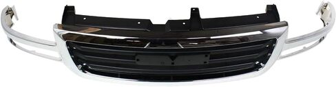 Garage-Pro Grille Assembly Compatible with 2003-2006 GMC Sierra 1500, Fits 2007 GMC Sierra 1500 Classic, Fits 2003 GMC Sierra 1500 HD Chrome Shell with Painted Black Insert in Saudi Arabia