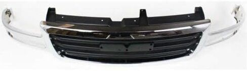 Garage-Pro Grille Assembly Compatible with 2003-2006 GMC Sierra 1500, Fits 2007 GMC Sierra 1500 Classic, Fits 2003 GMC Sierra 1500 HD Chrome Shell with Painted Black Insert in Saudi Arabia