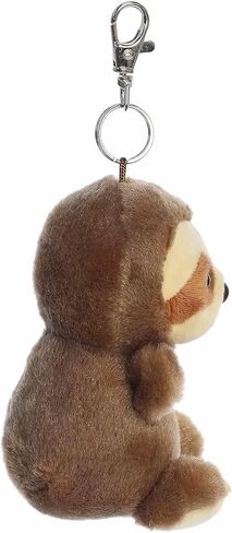 Aurora® Adorable Palm Pals™ Slomo Sloth™ Clip-On - قطيفة ممتعة قابلة للتجميع للأطفال والكبار - مثالية لتزيين الغرف وهدايا عيد الميلاد - بني 4 بوصات in Saudi Arabia