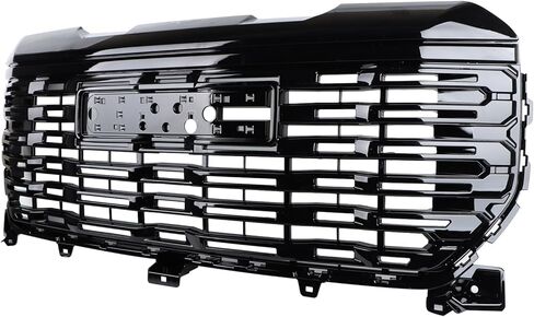 w/o Camera Hole Chrome Grille Set 2pcs Compatible with 2022-2025 GMC Sierra 1500 Denali Front Bumper Grille & Upper Grill 84878064 84878065 in Kuwait