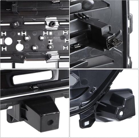 w/o Camera Hole Chrome Grille Set 2pcs Compatible with 2022-2025 GMC Sierra 1500 Denali Front Bumper Grille & Upper Grill 84878064 84878065 in Kuwait