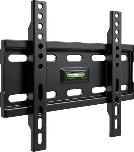 حامل جداري للتلفزيون ثابت لأجهزة التلفاز ذات الشاشات المسطحة مقاس 14-43 بوصة، حامل تثبيت للتلفزيون منخفض المستوى يتحمل 55 رطلًا، حامل تلفزيون مثبت على الحائط موفر للمساحة، الحد الأقصى VESA 200 × 200 مم in Saudi Arabia