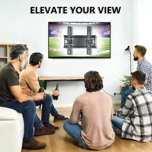Fixed TV Wall Mount for 14-43 Inches Flat Screen TVs, Low Profile TV Mount Bracket Hold Up 55lbs, Wall Mount TV Bracket Flush Mount Space Saving, Max VESA 200x200mm in Saudi Arabia