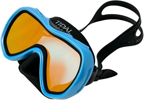 Tidal Mask - Advanced Anti Fog Diving Mask for Scuba Diving, Snorkeling, Free Diving and Swimming. Wide-Angle Tempered Glass Single Lens - Best Anti Fog Scuba Mask, Snorkel Mask, Dive Mask for Adults. in Kuwait