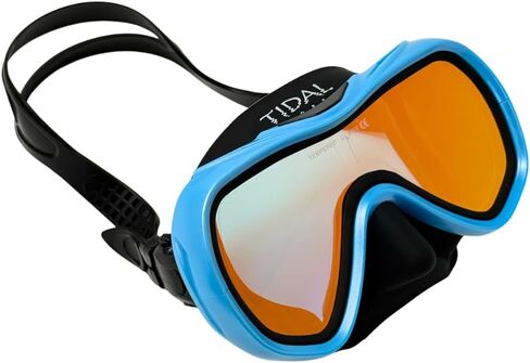 Tidal Mask - Advanced Anti Fog Diving Mask for Scuba Diving, Snorkeling, Free Diving and Swimming. Wide-Angle Tempered Glass Single Lens - Best Anti Fog Scuba Mask, Snorkel Mask, Dive Mask for Adults. in Kuwait
