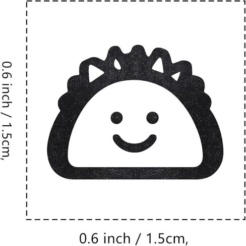 Taco Rubber Stamp, 3/5 Inch Small Mini Stamp for Scrapbooking Card Making Planner in Saudi Arabia