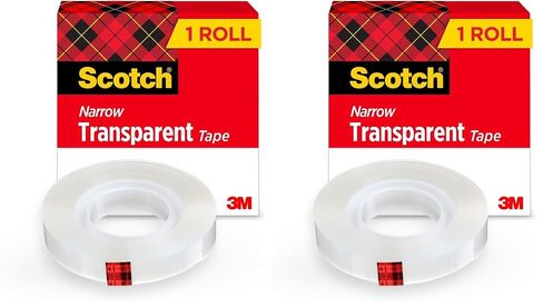 Scotch Transparent Tape, 1 Box, 1/2 in x 1296 in (600) in Saudi Arabia