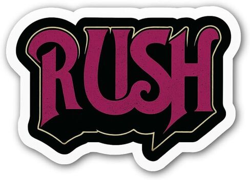 قطعتان (قطعتان) ملصق Rush مقاس 3 و5 بوصات، ملصقات فينيل مقاومة للماء للعديد من الأغراض مثل السيارات والشاحنات وأجهزة الكمبيوتر المحمولة والهواتف والنوافذ والمزيد in Kuwait