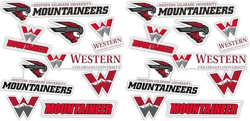 Desert Cactus Western Colorado University Mountaineers Stickers Vinyl Decals Laptop Water Bottle Car Scrapbook T2 (Type 2) in Saudi Arabia